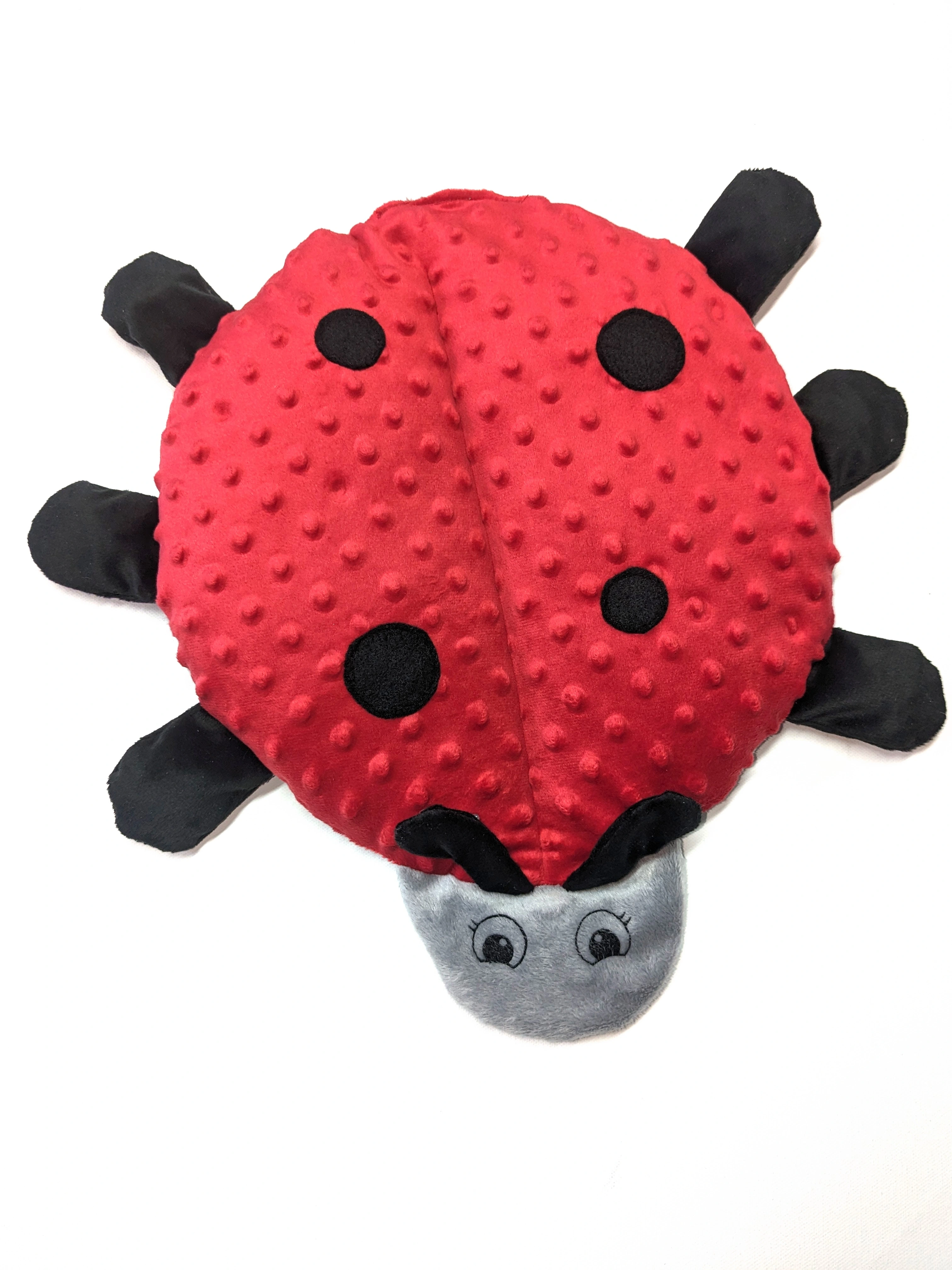 Therapeutic Grey Plush Ladybug