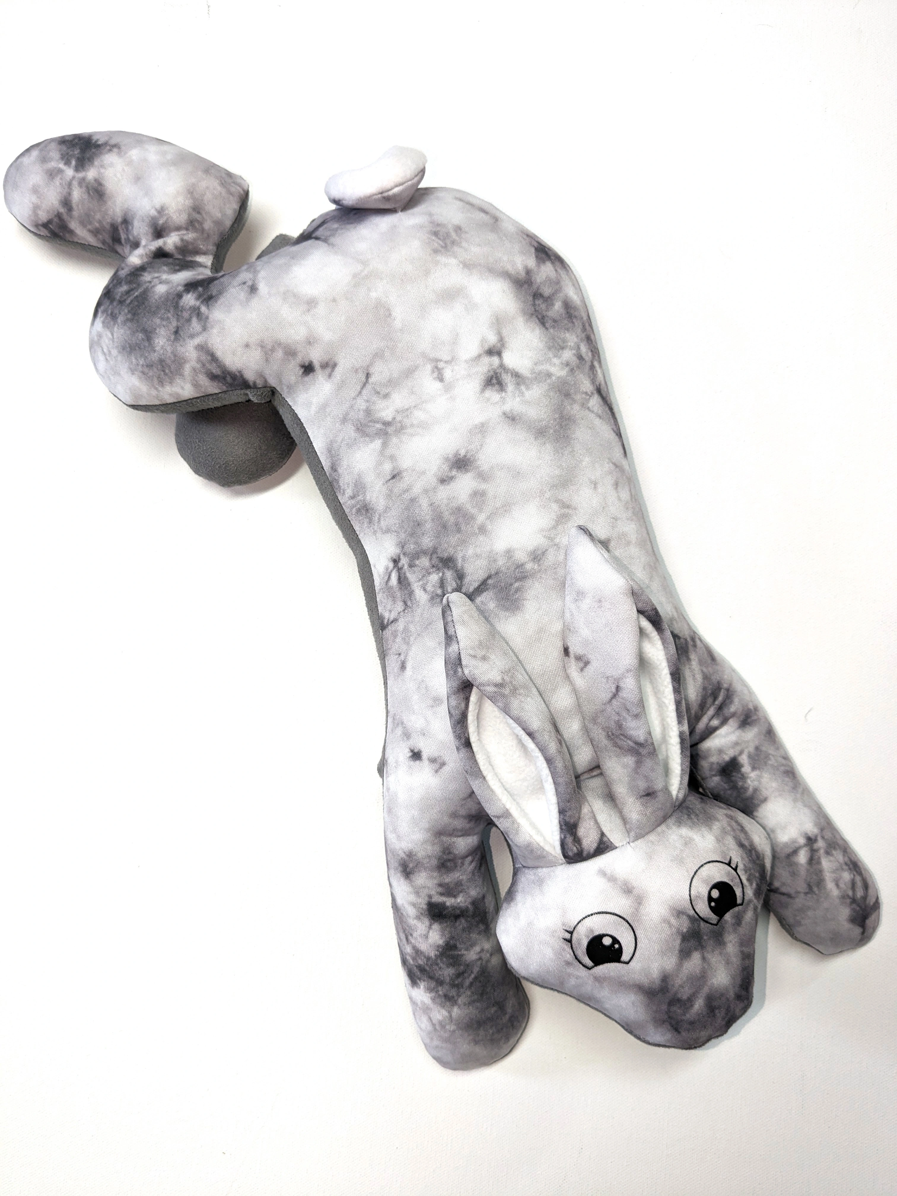 Therapeutic Grey Plush Rabbit